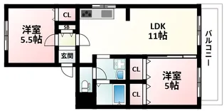 光陽マンション【2階】の間取り
