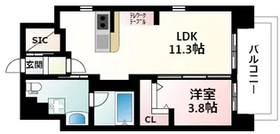 BLANCA IZUMI【7階】の間取り