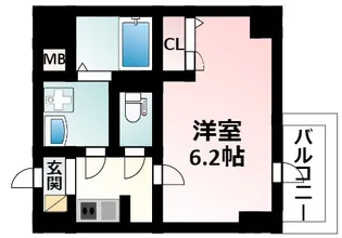 S-RESIDENCE新大阪Rish【6階】の間取り