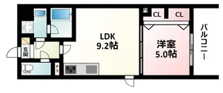 ラルシェパルク新大阪【11階】の間取り