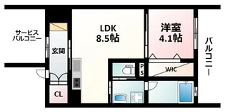 JP noie 吹田垂水【3階】の間取り