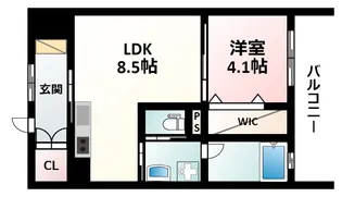 JP noie 吹田垂水【4階】の間取り