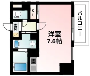 ドゥーエ江坂Ⅲ【13階】の間取り