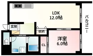 ラフィネ淀川【6階】の間取り