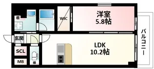グランカーサ新大阪SOUTH【5階】の間取り