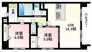 グランテージ【6階】の間取り