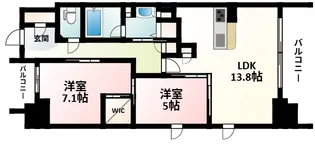 シティカレント新大阪【12階】の間取り