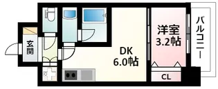 コンフォリア江坂広芝町【2階】の間取り