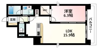 ブルーメ広芝【7階】の間取り