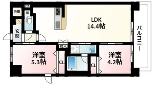 アイリトルノ【4階】の間取り