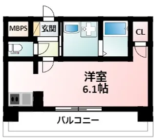 プレサンス東三国エンブレイス【3階】の間取り