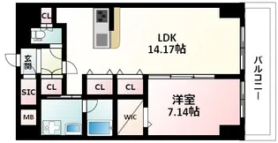 カルム小西Ⅲ【4階】の間取り