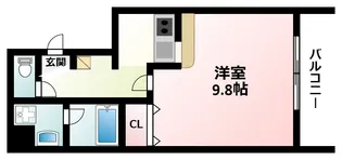 カルム小西Ⅱ【7階】の間取り