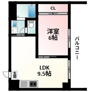レクシア木川東【2階】の間取り