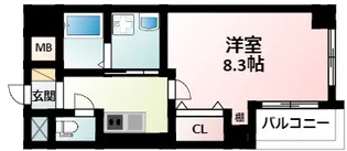 第3星栄ハイツ【3階】の間取り