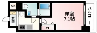 ラクラス新大阪【6階】の間取り