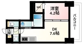 S-RESIDENCE江坂【8階】の間取り