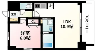S-RESIDENCE江坂【3階】の間取り