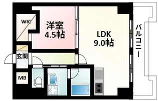 パークモダン新大阪【3階】の間取り