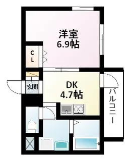 第16関根マンション【4階】の間取り