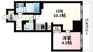 TOPAZ江坂【2階】の間取り