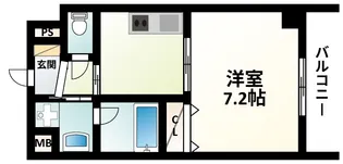 ドルチェヴィータ新大阪【7階】の間取り