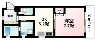 常陽第6ガーデンハイツ【1階】の間取り
