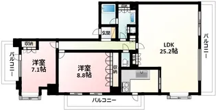 パーク・ハイム豊中緑地公園【8階】の間取り