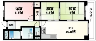 プレーヌ緑地公園【2階】の間取り