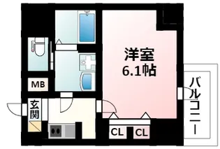 S-RESIDENCE新大阪Rish【11階】の間取り