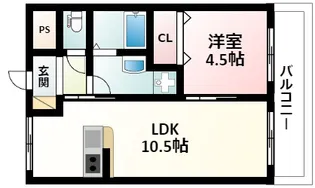DO HIGASHIMIKUNI【4階】の間取り