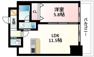 ORSUS新大阪【2階】の間取り