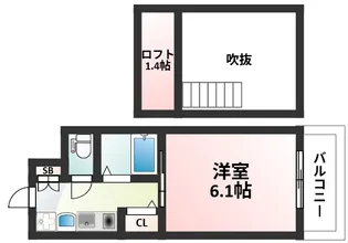 エステムコート新大阪Ⅴソレックス【12階】の間取り