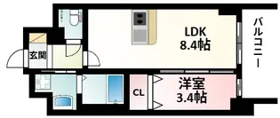 プレサンス新大阪ジェイズ【10階】の間取り
