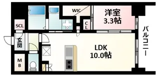 セレニテ新大阪カルム【6階】の間取り