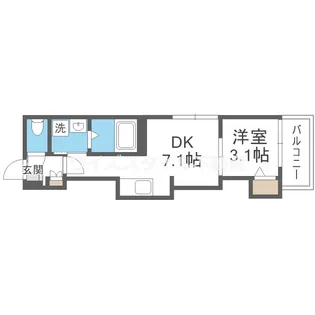 ソラーレ吹田【2階】の間取り