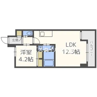 レジディア千里藤白台【5階】の間取り