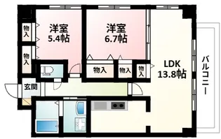 パシフィックマンションⅣ【3階】の間取り