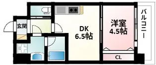 プレジオ江坂Ⅱ【9階】の間取り
