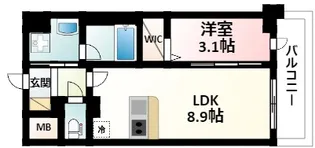 ファーストフィオーレ江坂ガーデン【4階】の間取り