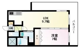 ノルデンタワー新大阪プレミアム【22階】の間取り