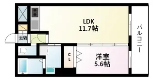 ノルデンタワー新大阪プレミアム【10階】の間取り