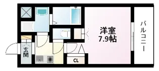 アーデン江坂Ⅲ【3階】の間取り