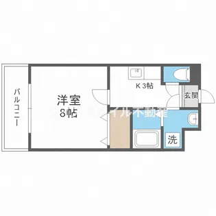 ローレル関大前【1階】の間取り