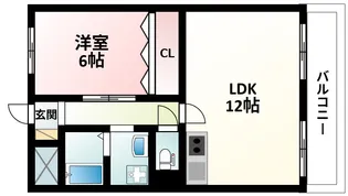 第1星栄ハイツ【4階】の間取り