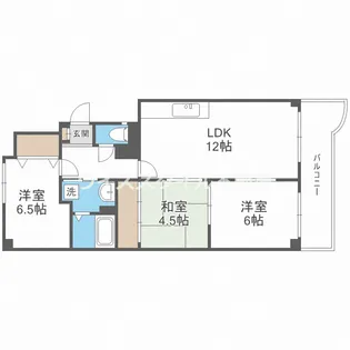 新千里ハイツこうじ【5階】の間取り