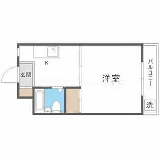 アミニティハイツ田村【4階】の間取り