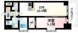 スプランディッド江坂Ⅲ【7階】の間取り