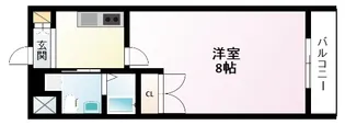 S-FORT江坂LIBERTS【4階】の間取り