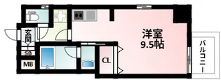 ファーストステージ江坂広芝町Ⅱ【6階】の間取り